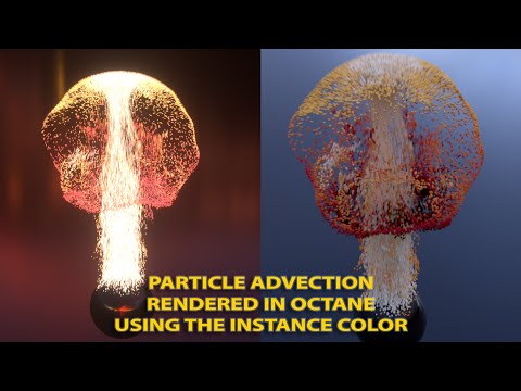 Xparticles Particle Advection Tutorial using Octane Render Cinema4D