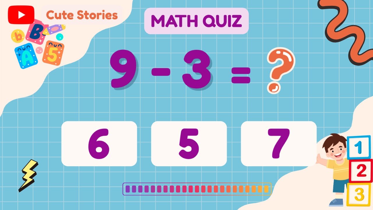➕➖ Mixed Addition & Subtraction to 10 | Math Quiz for Kids