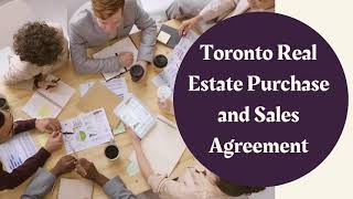 Toronto Real Estate Purchase and Sales Agreement