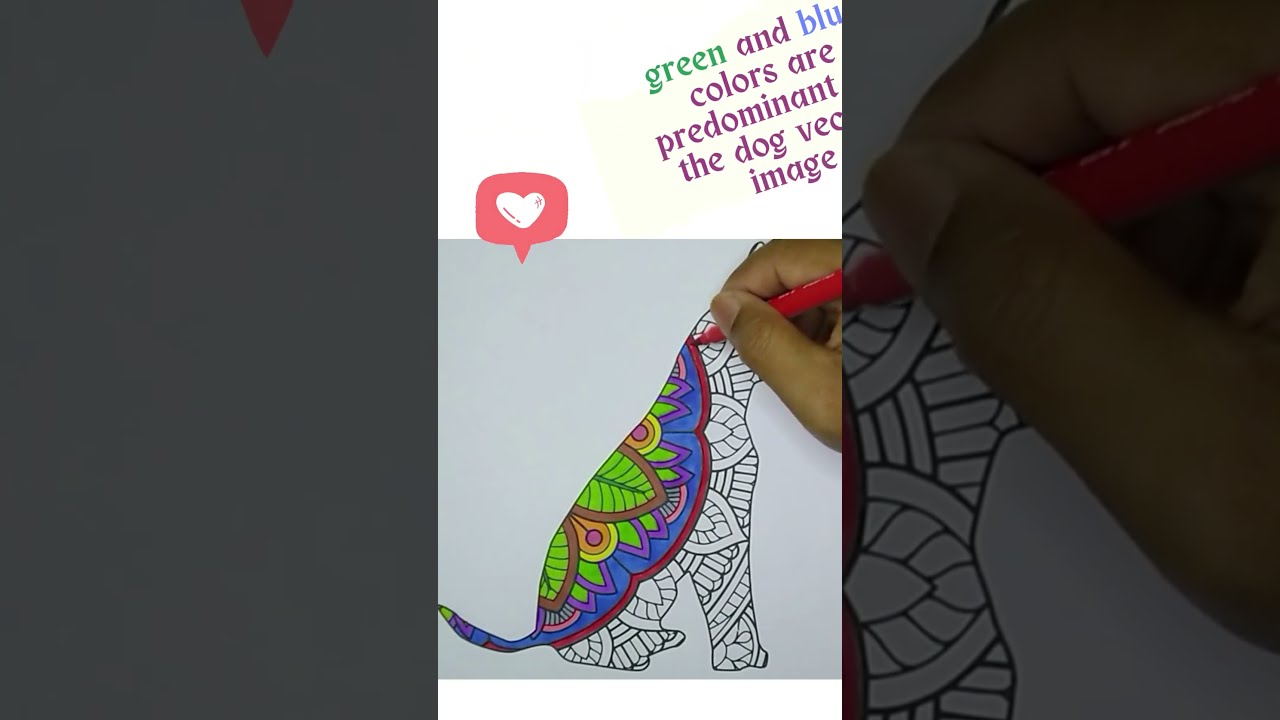 Colorful Vector Dog