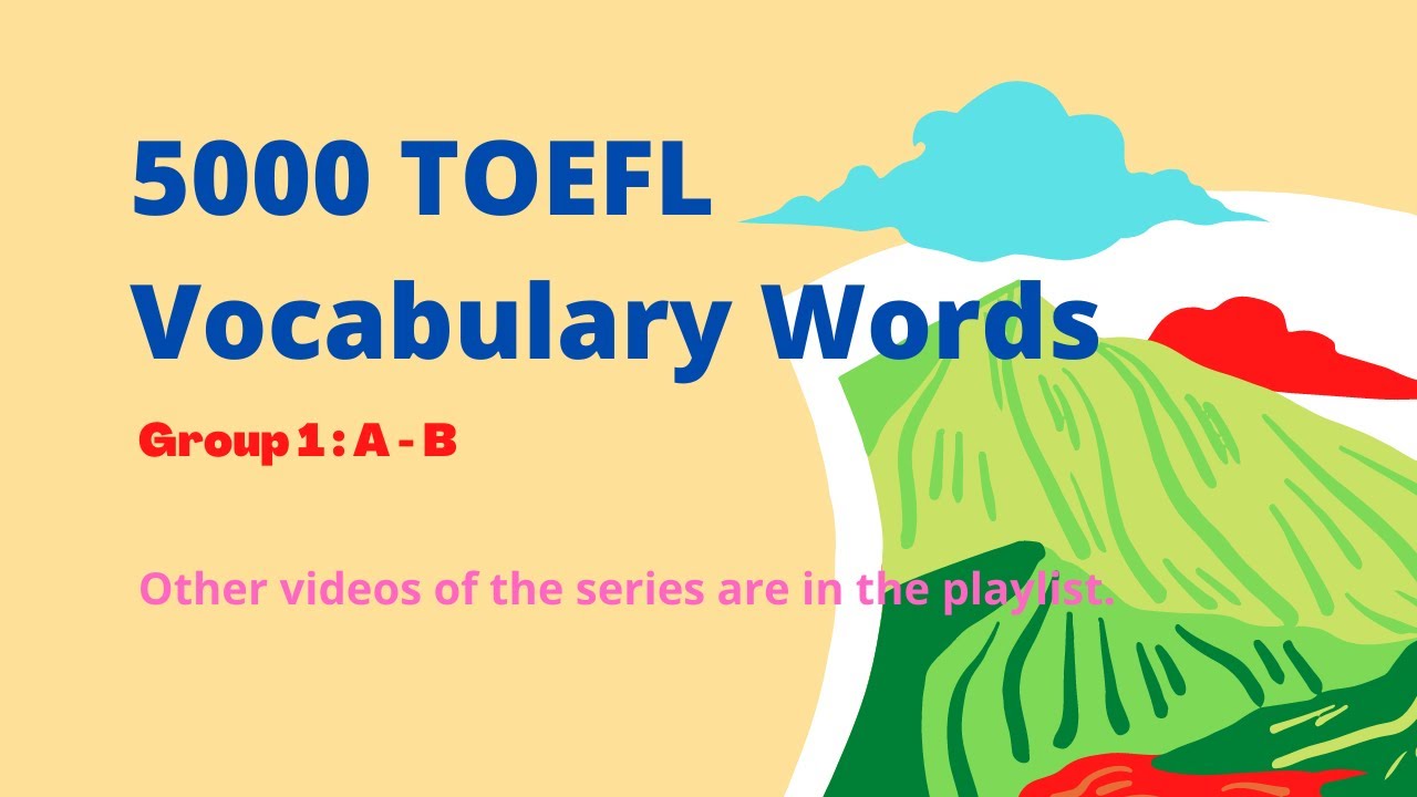 5000 TOEFL Vocabulary Words (1)