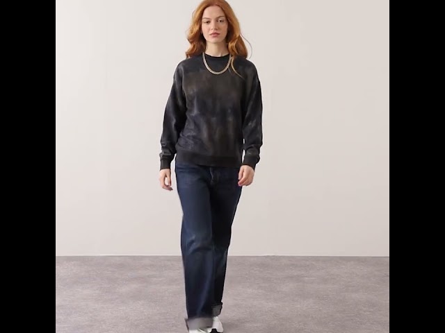 Video : TIE AND DYE CREW SWEATER