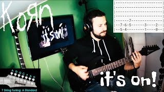 Korn - It&#39;s On! Guitar Cover |TAB| |LESSON| |TUTORIAL|