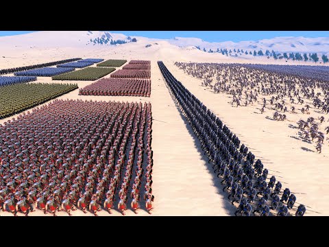 Humans and Elves Unite Against Alliance Of Dwarfs and Orcs - Ultimate Epic Battle Simulator UEBS