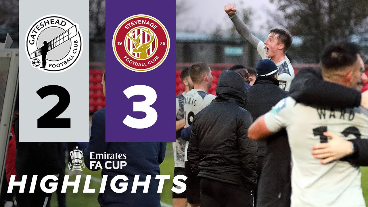 Heed exit FA Cup despite comeback in five-goal thriller | Gateshead 2-3 Stevenage | HIGHLIGHTS