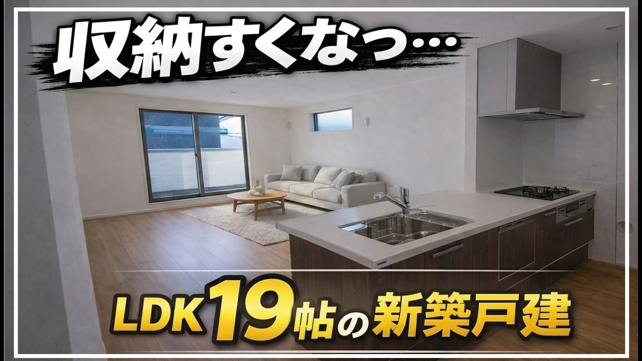 【惜しい…】LDK19帖の新築戸建、収納問題が深刻でした（大阪府高槻市　不動産）ルームツアー