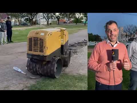 DESTRUCCIÓN DE CAÑOS DE ESCAPES ILEGALES INCAUTADOS EN BRINKMANN