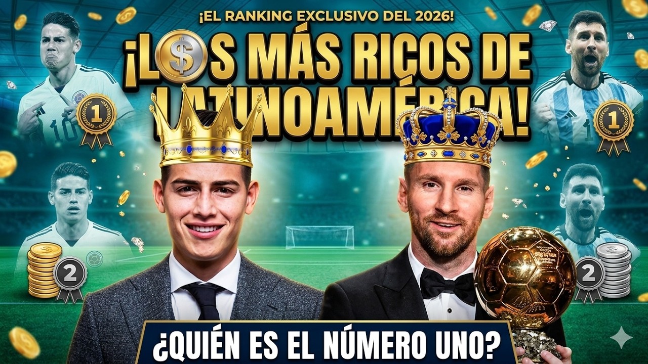 10 FUTBOLISTAS MÁS RICOS de América Latina: ¿CUÁNTO DINERO HAN GANADO?