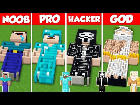 Noob Builder - Minecraft - MAZE IN STATUE HOUSE BUILD CHALLENGE - Minecraft Battle: NOOB vs PRO vs HACKER vs GOD / Animation