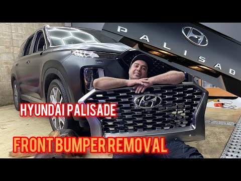 How to remove Hyundai palisade front bumper