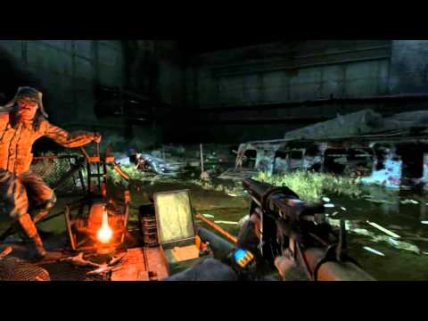 Metro Last Light Lets Play Walkthrough Part 28 HD PC Ultra Settings: Swimming With Vagina Monsters