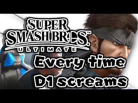 D1 screaming during Smash Bros Ultimate reveal