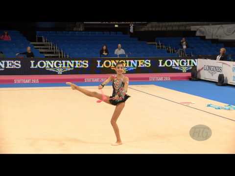 Ayshan BAYRAMOVA (AZE) 2015 Rhythmic Worlds Stuttgart - Qualifications Clubs