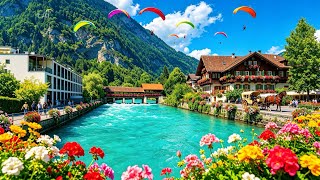 Most Charming Swiss Town In Switzerland _ Interlaken🇨🇭Summer Walk In SWITZERLAND 