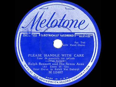1932 Lou Gold (as ‘Ralph Bennett’) - Please Handle With Care (Harold Van Emburgh, vocal)