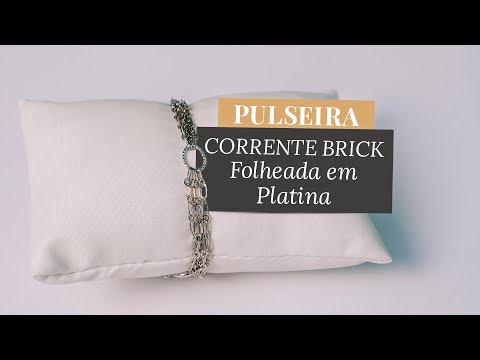 BRICK CHAIN ​​BRACELET WITH PLATINUM PLATED RINGS | Quick and easy assembly + Worksheet