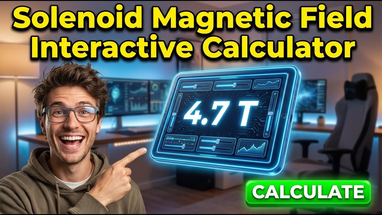 Solenoid Magnetic Field Interactive Calculator