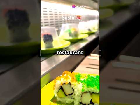 Sushi Delivered By Train 🍣🤩#shorts#japan #food #delicious #facts