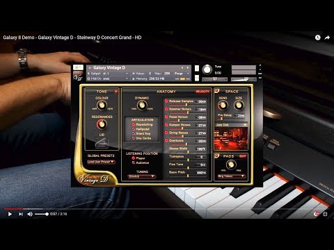 Galaxy II Demo - Galaxy Vintage D - Steinway D Concert Grand - HD