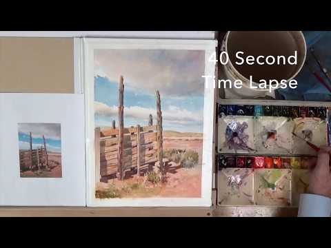 Preview 2 min - Roland Lee Watercolor Workshop "Desert Loading Chute"