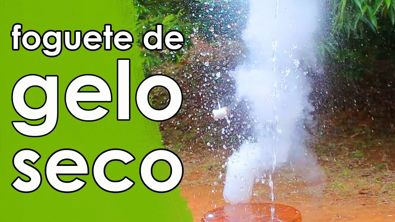 FOGUETE de GELO SECO (EXPERIÊNCIA + brinquedo)