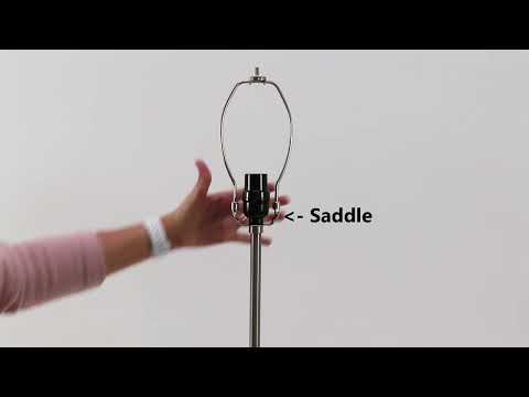 How to Attach Lamp Shade - Harp and Finial