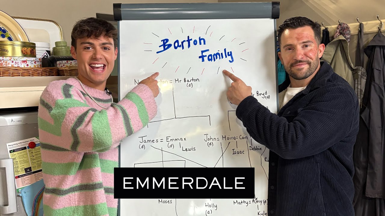 Mike Parr Schools Bradley Riches on the Bartons! | Emmerdale Family Tree Fun