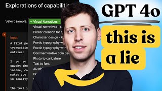 Debunking OpenAI Fake GPT 4o Demos. This is Not OK