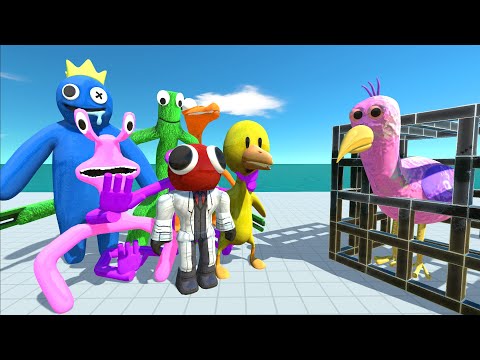 Rainbow Friends Rescue Opilia Bird - Animal Revolt Battle Simulator