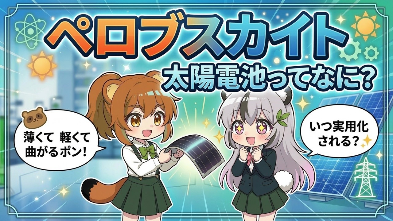 いまさら聞けない「ペロブスカイト太陽電池」の基礎知識！これまでの太陽光パネルとの比較、普及における課題、実用化までの時間軸をざっくり解説！【経済】
