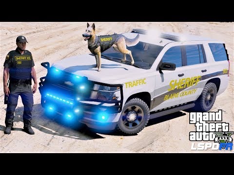 GTA 5 LSPDFR Police Mod #680 2018 Chevy Tahoe K9 Unit