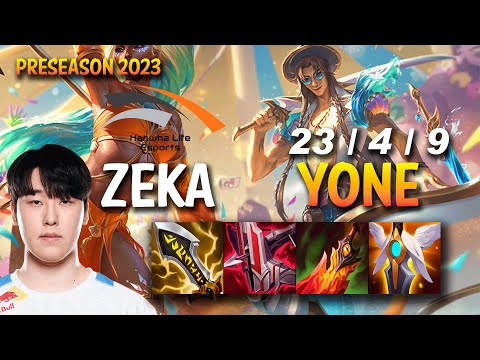 HLE Zeka YONE vs AKALI Mid - KR Ranked