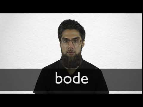 How to pronounce BODE in British English