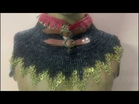Watch YouTube Video for 6 MM Maille Collar High Neck