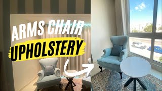 Umm Suqeim Villa - Arms Chairs Upholstery and Blackout eyelet curtains