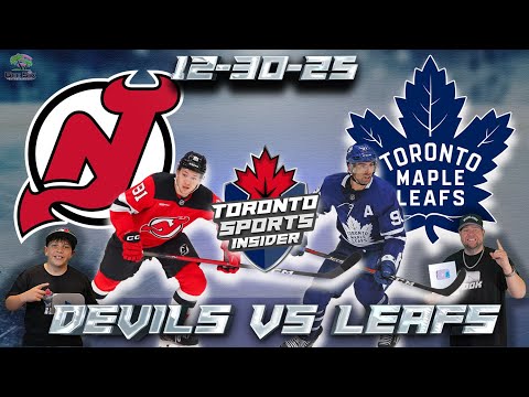 12-30-25 New Jersey Devils vs Toronto Maple Leafs | NHL LIVE Stream Reaction & Play By Play
