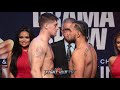 JOE WARD VS. MARCO DELGADO - FULL WEIGH IN AND FACE OFF VIDEO