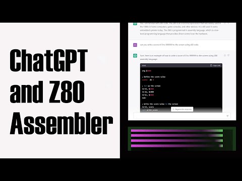 ChatGPT and Z80 Assembler coding