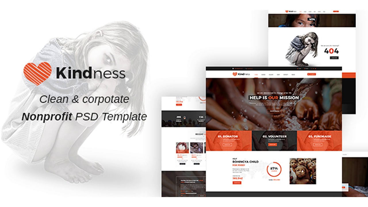 Kindness || Non-Profit, Charity & Donations PSD Template | Themeforest Website Templates and Themes
