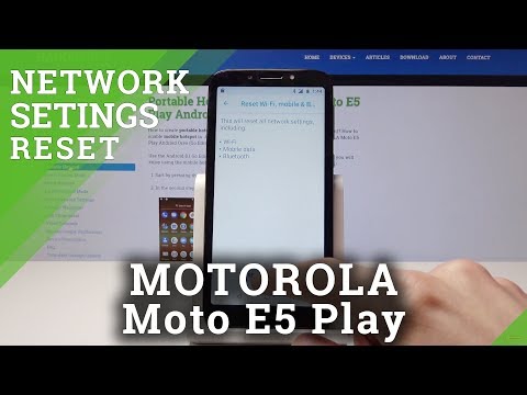 How to Reset Network Settings on MOTOROLA Moto E5 Play - Default Network Settings