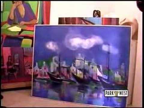 Park West Gallery CEO and Marcel Mouly at artist's Paris studio