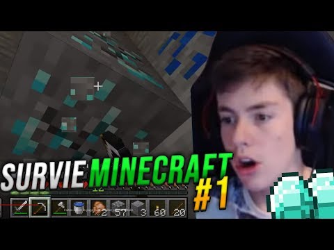 NOS PREMIERS DIAMANTS ! SURVIE MINECRAFT #1
