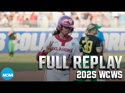 Oklahoma vs. Oregon: 2025 Women's College World Series | FULL REPLAY