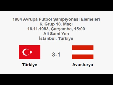Turkey 3-1 Austria [HD] 16.11.1983 - UEFA EURO 1984 Qualifying Round 6th Group 18th Match