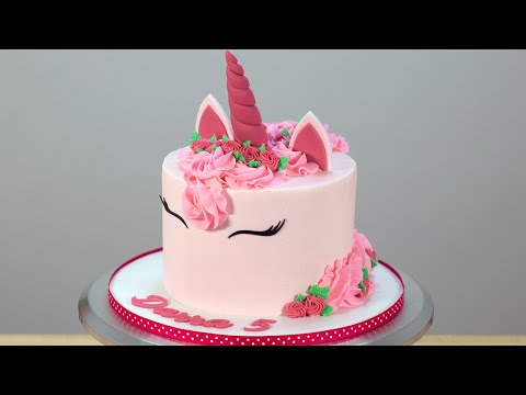 Pink Unicorn Cake Tutorial