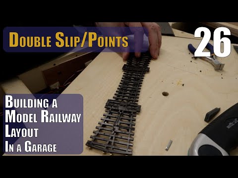 Building a Model Layout in the Garage - Part 26 - Wiring the Double Slip and Centre Lines