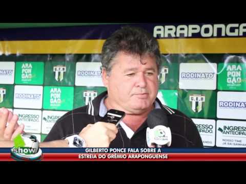 Gilberto Ponce: Estreia do Grêmio Araponguense