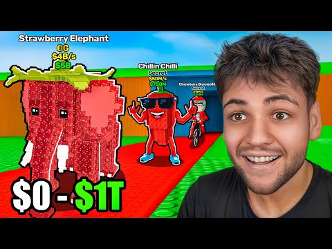 $0 ΣΕ $1T MONO ΜΕ ΚΟΚΚΙΝΑ BRAINROT ΣΤΟ STEAL A BRAINROT ROBLOX