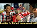 Donated For Richest Woman On Street Challenge Accepted Itsvedha MOPSQUAD MOPchallenge SP VLOG