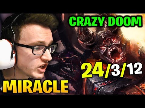 Miracle Get Totally Destroyed by A Doom Bringer Dota 2 7.18